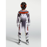 Tenue Alpinestars Techstar Swan blanc/gris | Oxmoto