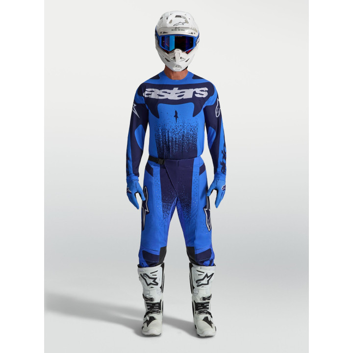 Tenue Alpinestars Techstar Swan bleu | Oxmoto