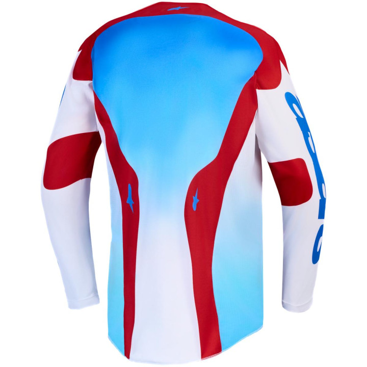 Tenue Alpinestars Racer Hunt blanc/rouge | Oxmoto