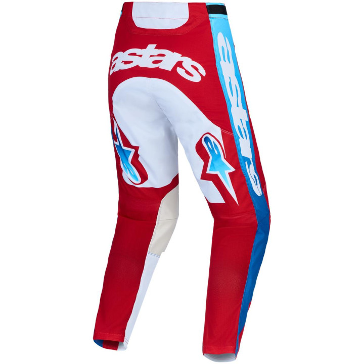 Tenue Alpinestars Racer Hunt blanc/rouge | Oxmoto