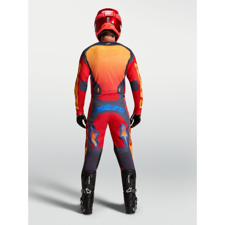 Tenue Alpinestars Racer Hunt rouge/gris | Oxmoto