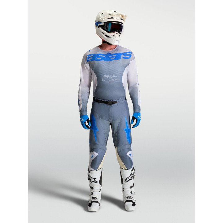 Tenue Alpinestars Racer Amber gris/bleu | Oxmoto