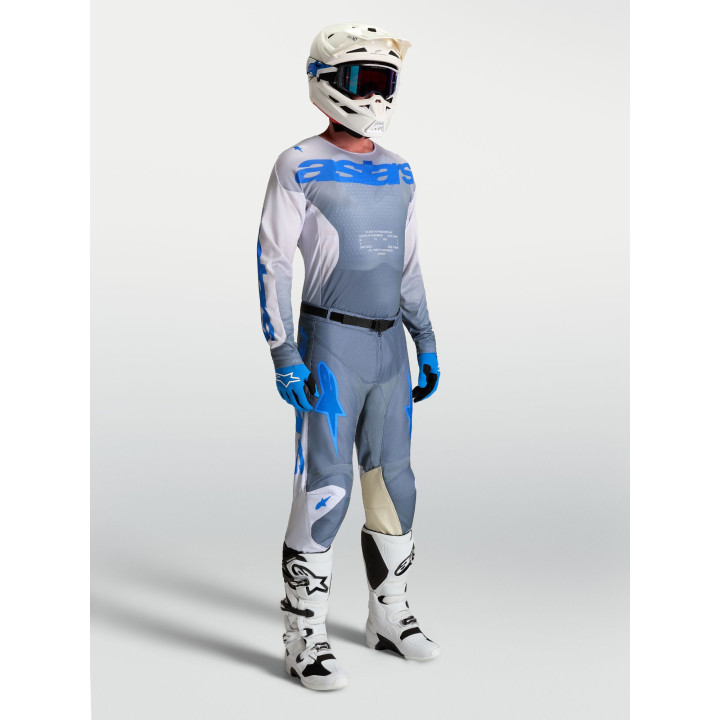 Tenue Alpinestars Racer Amber gris/bleu | Oxmoto