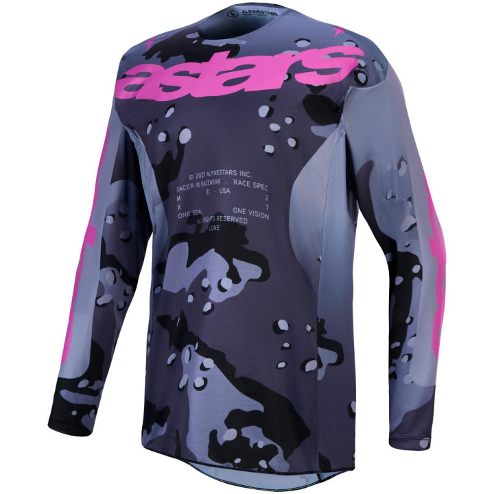 Tenue Alpinestars Racer Lone gris/violet | Oxmoto