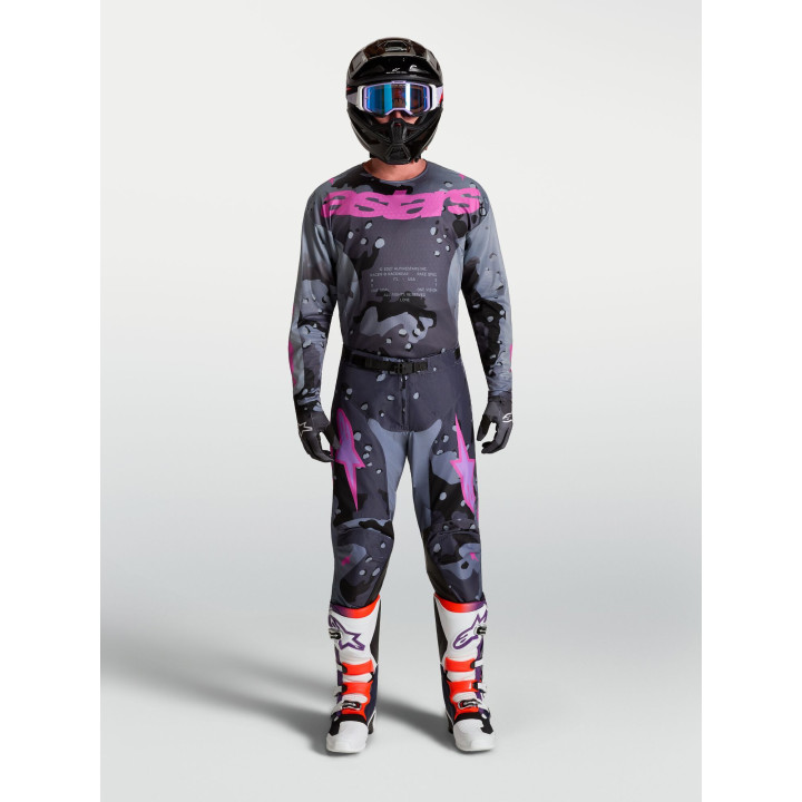 Tenue Alpinestars Racer Lone gris/violet | Oxmoto