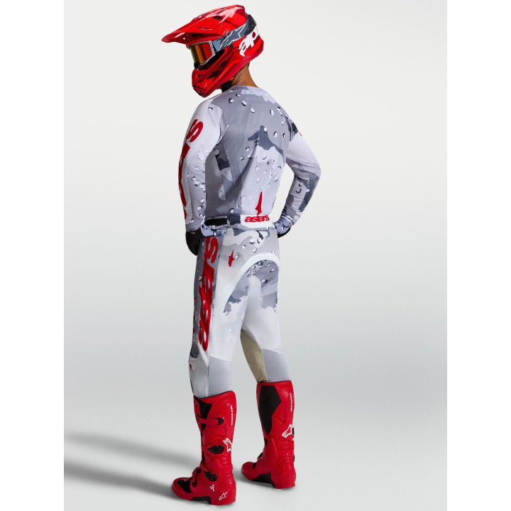 Tenue Alpinestars Racer Air Lone gris/blanc | Oxmoto