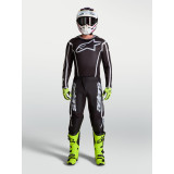 Tenue Alpinestars Fluid Apex V2 noir/argent | Oxmoto