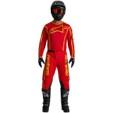 Tenue Alpinestars Fluid Apex V2 rouge/or | Oxmoto