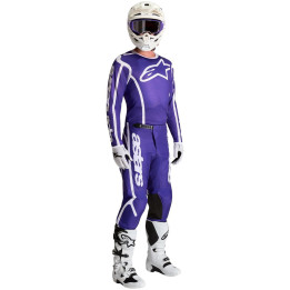 Tenue Alpinestars Fluid Apex V2 bleu/blanc | Oxmoto