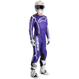 Tenue Alpinestars Fluid Apex V2 bleu/blanc | Oxmoto