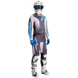 Tenue Alpinestars Fluid Drag gris/bleu | Oxmoto