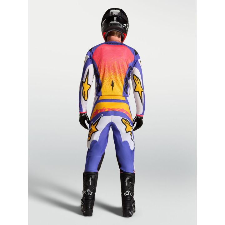 Tenue Alpinestars Fluid Drag blanc/bleu | Oxmoto