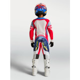 Tenue Alpinestars Enfant Supertech Dyna rouge/blanc | Oxmoto