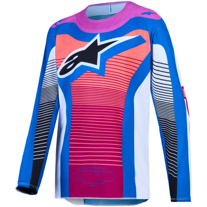 Tenue Alpinestars Enfant Supertech Maven blanc/corail