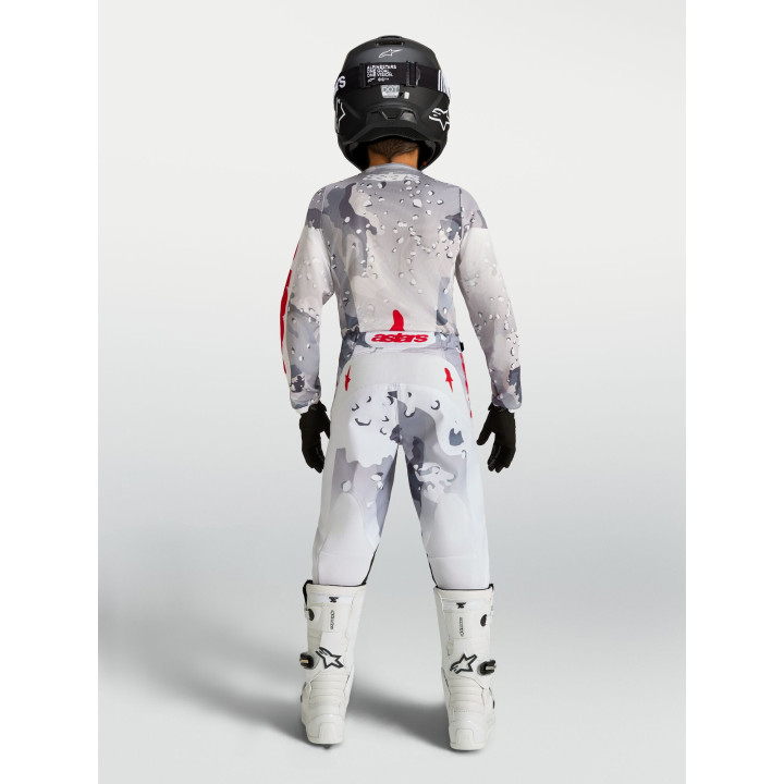 Tenue Alpinestars Enfant Fluid Lone gris/blanc | Oxmoto
