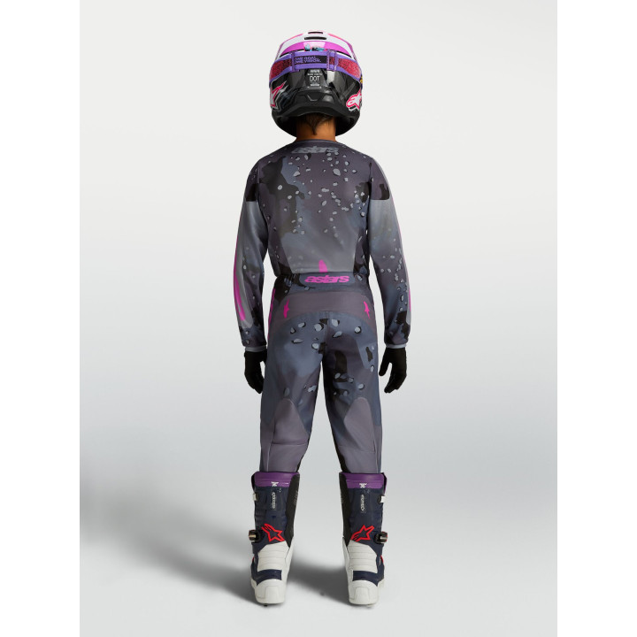 Tenue Alpinestars Enfant Fluid Lone gris/violet | Oxmoto