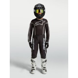 Tenue Alpinestars Enfant Fluid Apex V2 noir/argent | Oxmoto