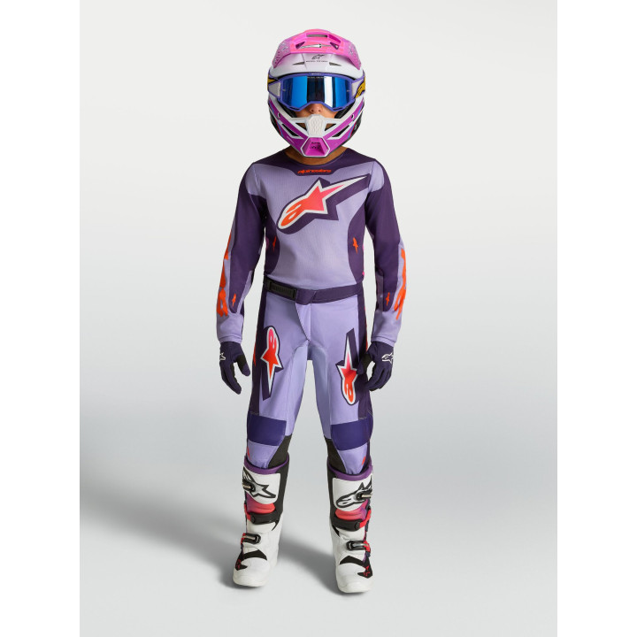 Tenue Alpinestars Enfant Fluid Hunt violet/rose | Oxmoto