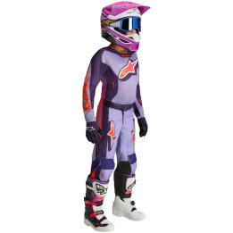 Tenue Alpinestars Enfant Fluid Hunt violet/rose | Oxmoto
