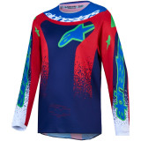 Tenue Alpinestars Enfant Fluid Drag bleu/rouge | Oxmoto