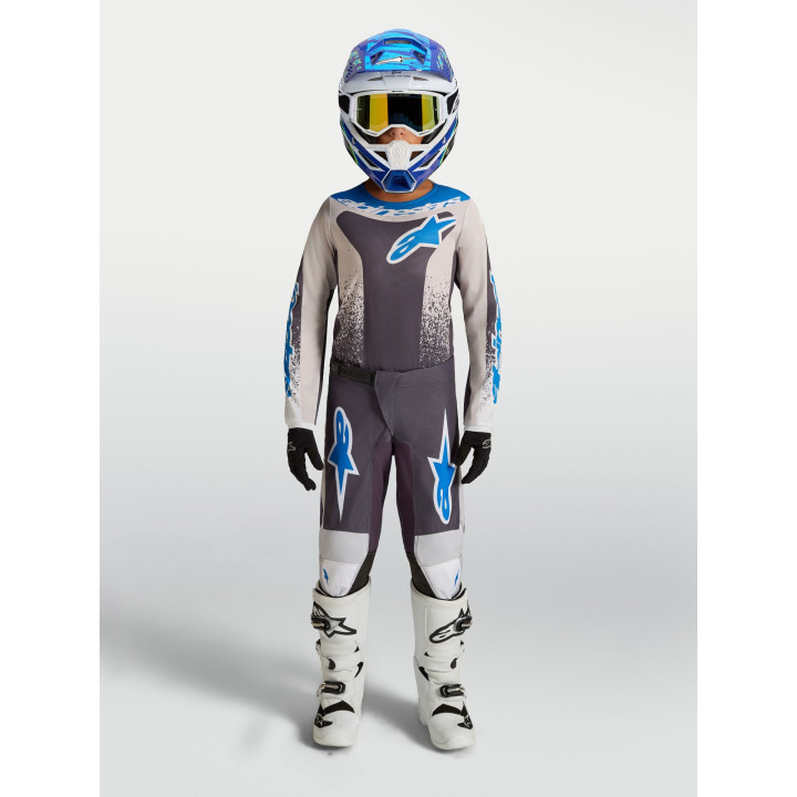 Tenue Alpinestars Enfant Fluid Drag gris/bleu | Oxmoto