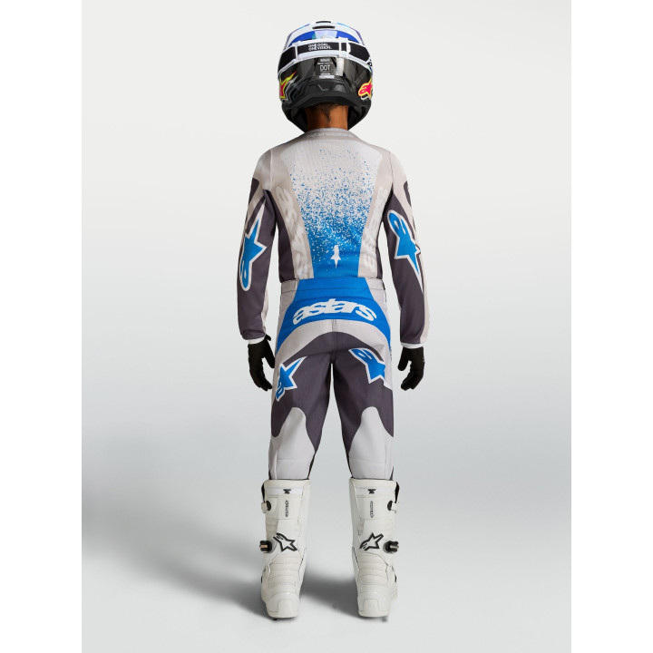 Tenue Alpinestars Enfant Fluid Drag gris/bleu | Oxmoto