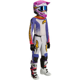 Tenue Alpinestars Enfant Fluid Drag blanc/bleu | Oxmoto