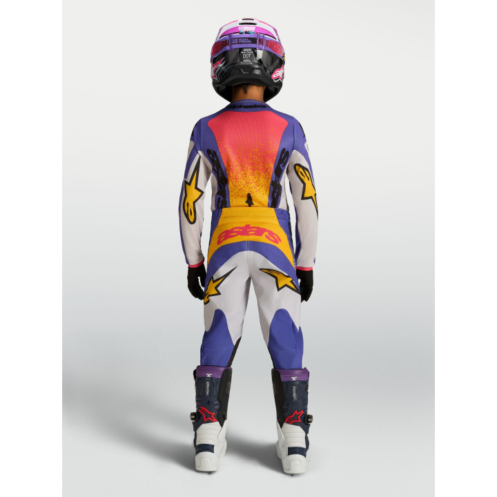 Tenue Alpinestars Enfant Fluid Drag blanc/bleu | Oxmoto