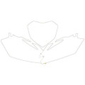 Fonds de plaque Blackbird blanc Honda crf250r/450r | Oxmoto