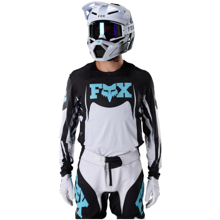 Tenue FOX 360 Clutch blanc/noir | Oxmoto