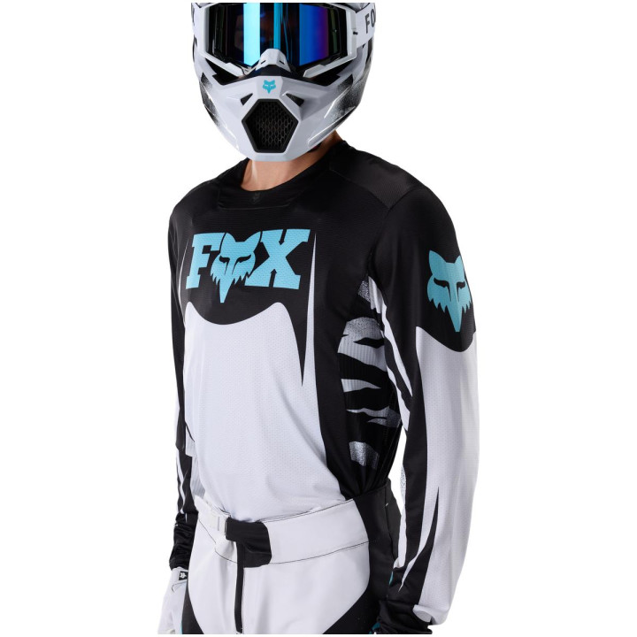 Tenue FOX 360 Clutch blanc/noir | Oxmoto