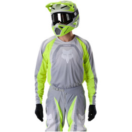 Tenue FOX 180 Frame gris/jaune | Oxmoto