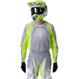 Tenue FOX 180 Frame gris/jaune | Oxmoto