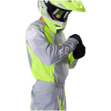 Tenue FOX 180 Frame gris/jaune | Oxmoto