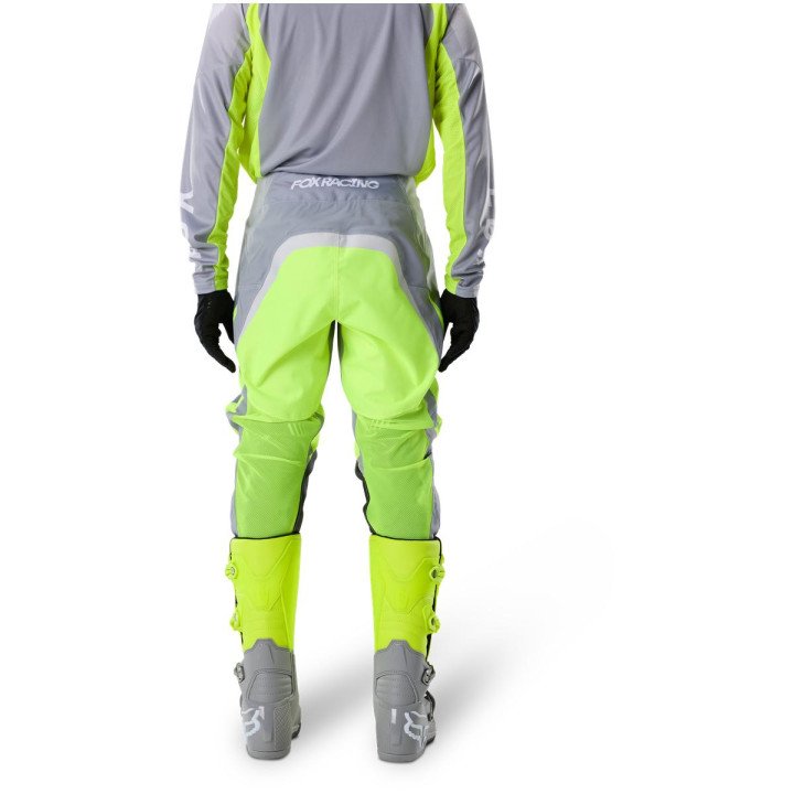 Tenue FOX 180 Frame gris/jaune | Oxmoto