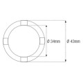 Douille à créneaux JMP pour bras oscillant/chassis Øint.34mm/Øext.43mm 4 crans Kawasaki