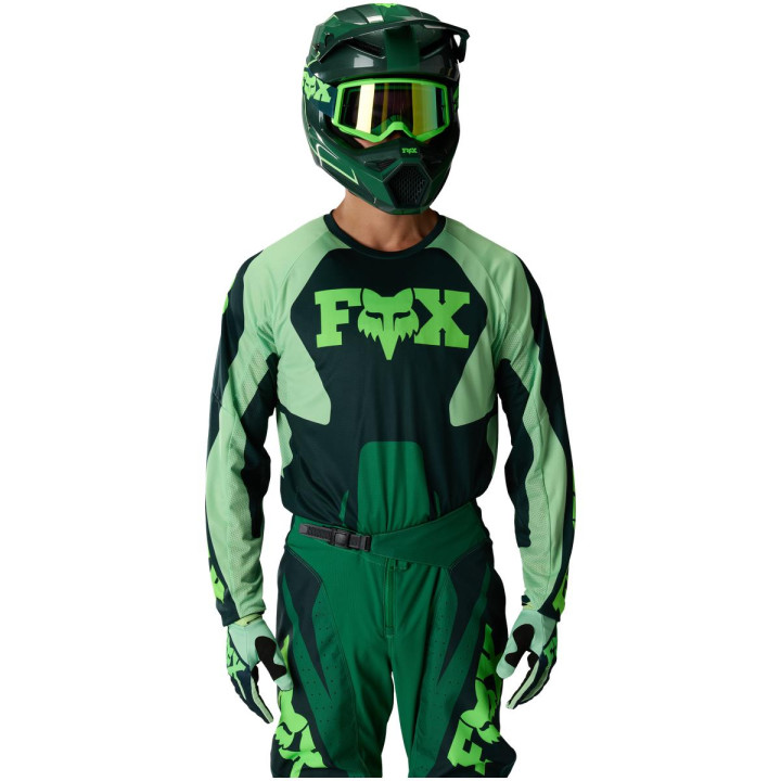 Tenue FOX 180 Raid vert | Oxmoto