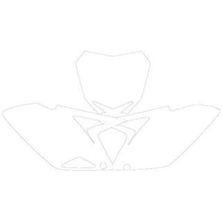 Fonds de plaque Blackbird blanc Suzuki rm-z450 1082062002