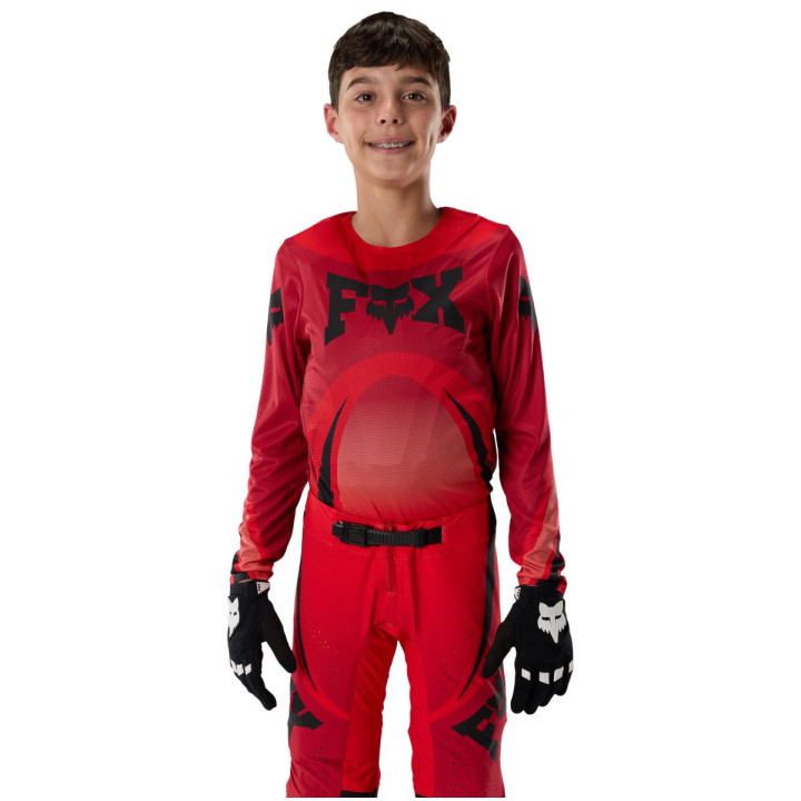 Tenue enfant FOX Flexair Arc rouge | Oxmoto