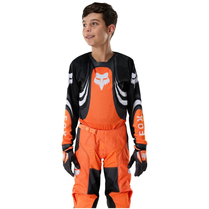 Tenue enfant FOX 180 Draft orange | Oxmoto