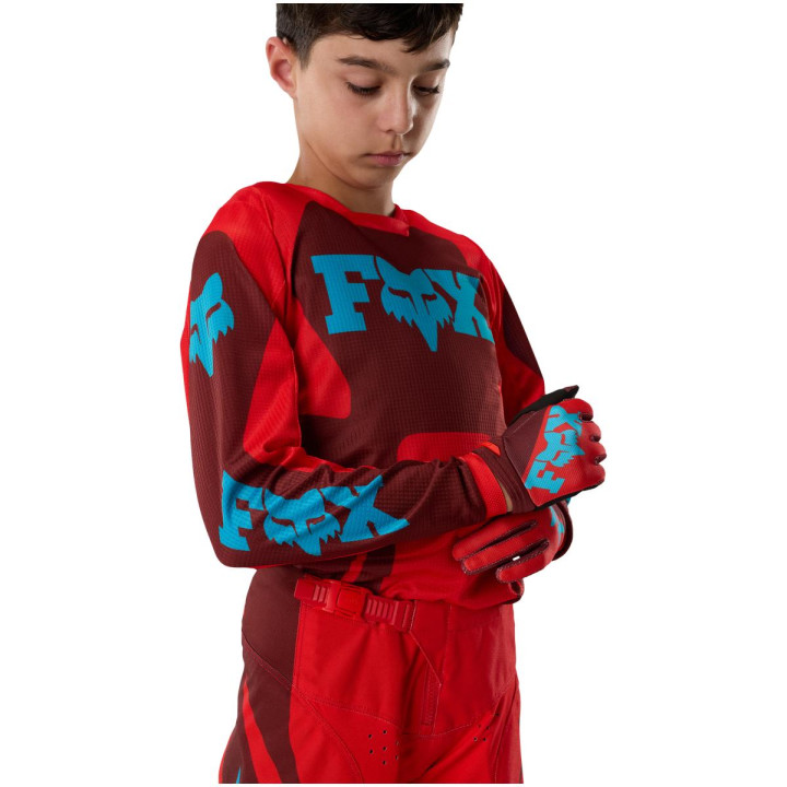 Tenue enfant FOX 180 Raid rouge | Oxmoto