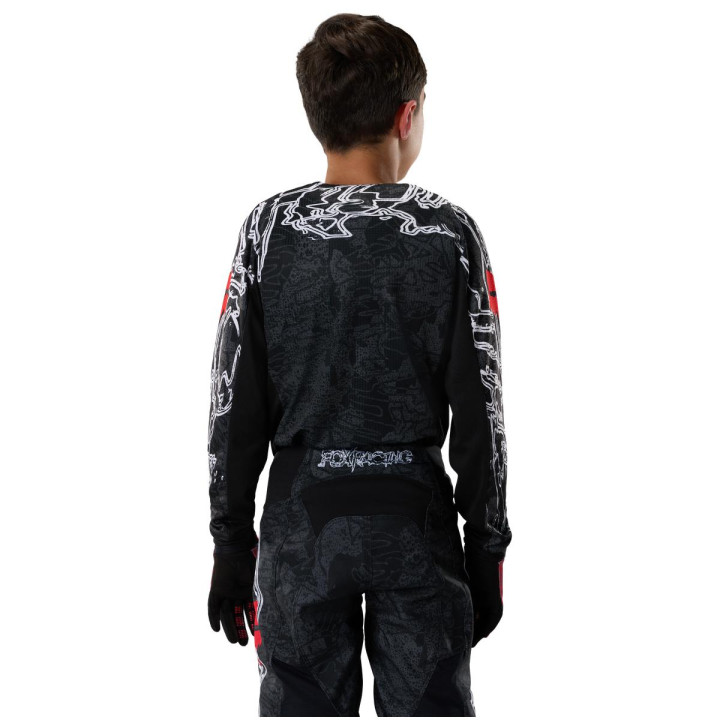 Tenue enfant FOX 180 Abyss noir | Oxmoto