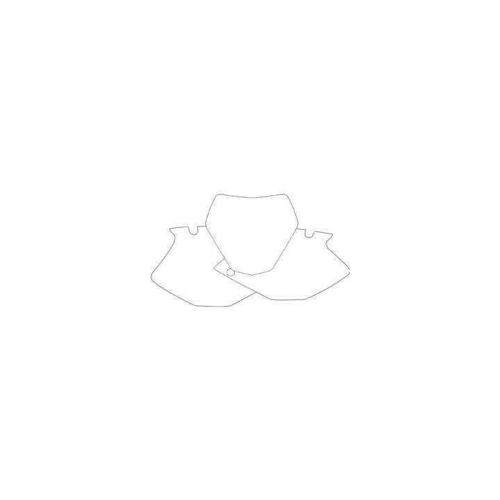 Fonds de plaque Blackbird blanc Yamaha YZF250 | Oxmoto