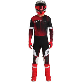 Tenue Thor Sportmode Vanish Noir/Rouge | Oxmoto