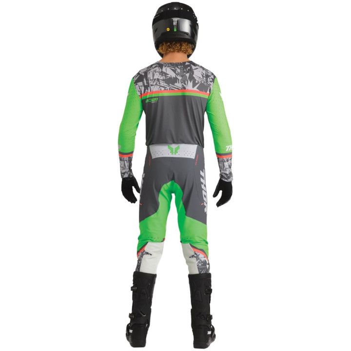 Tenue Thor Sportmode Punkd gris/Vert | Oxmoto