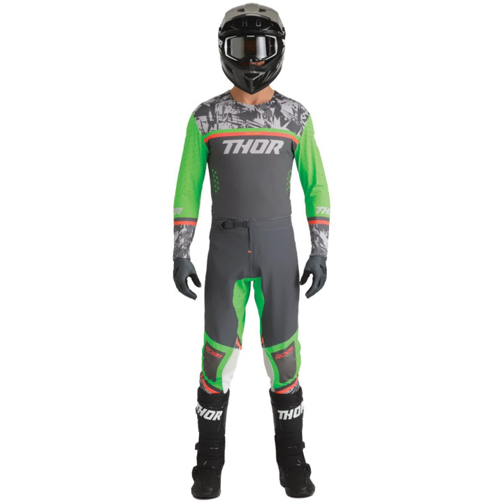 Tenue Thor Sportmode Punkd gris/Vert | Oxmoto
