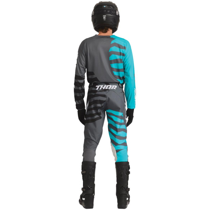 Tenue Thor Launchmode Shredder gris/Aqua | Oxmoto