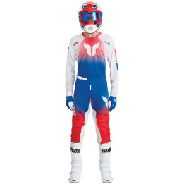 Tenue Thor Launchmode Air Darkside Blanc/Bleu | Oxmoto