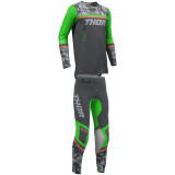 Tenue enfant Thor Sportmode Punkd gris/Vert | Oxmoto