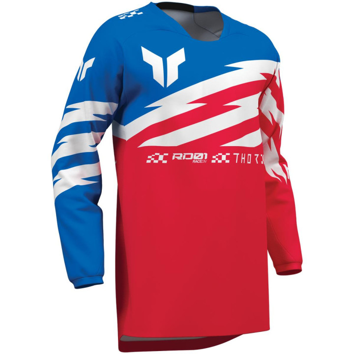 Tenue enfant Thor Launchmode Shockie Rouge/Bleu | Oxmoto